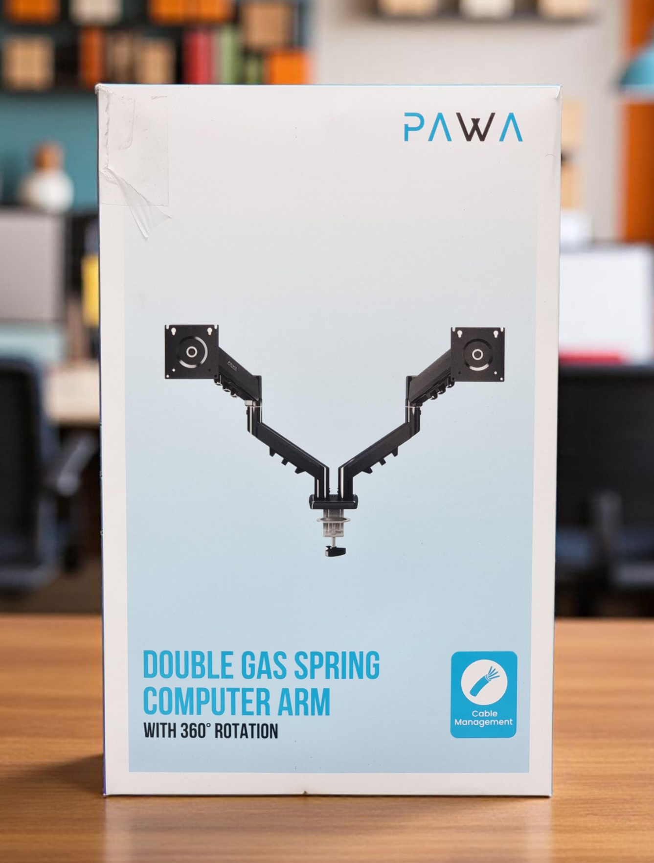 PAWA DOUBLE GAS SPRING COMPUTER ARM
