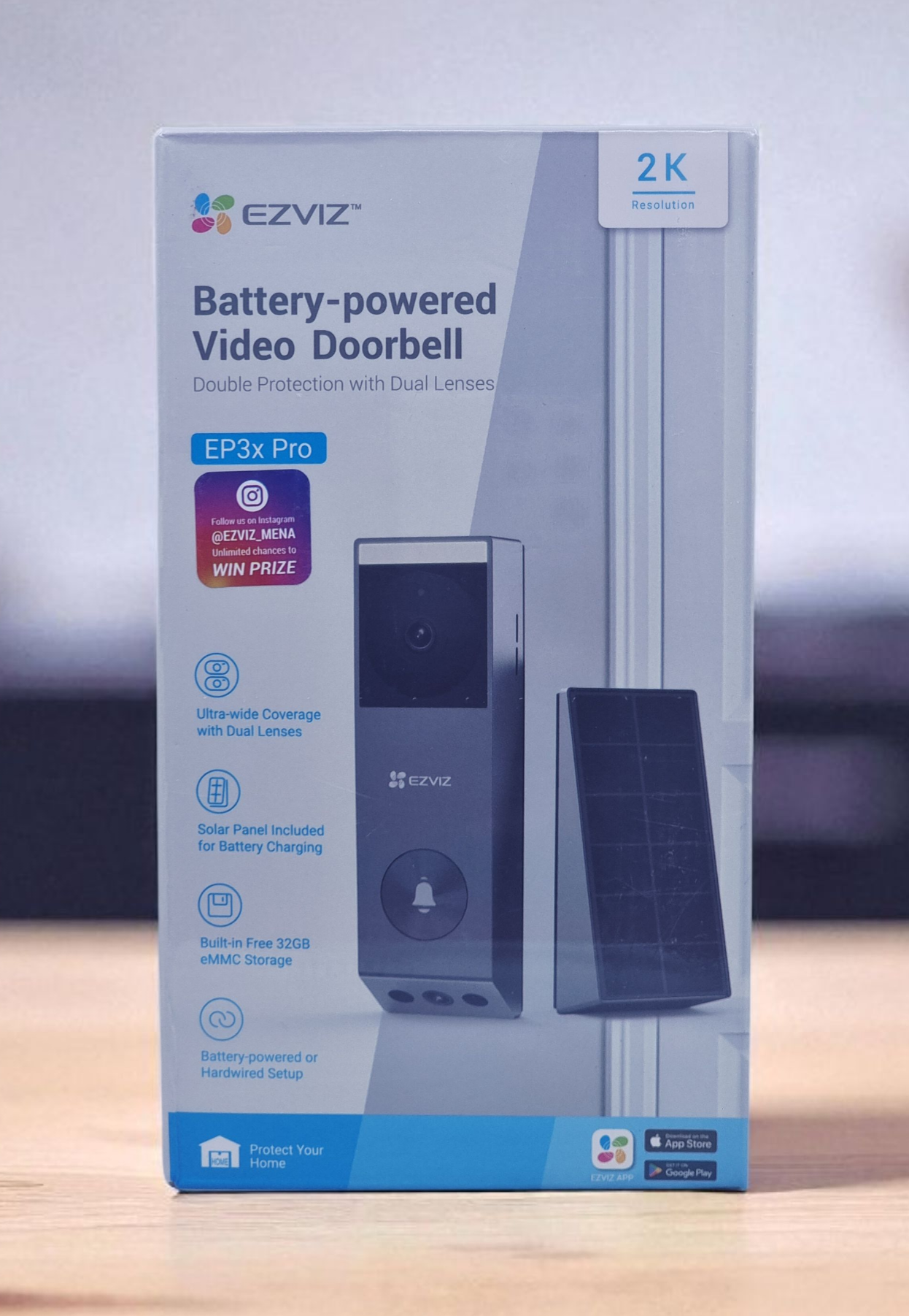EZVIZ BATTERY POWERED VIDEO DOORBELL EP3X PRO