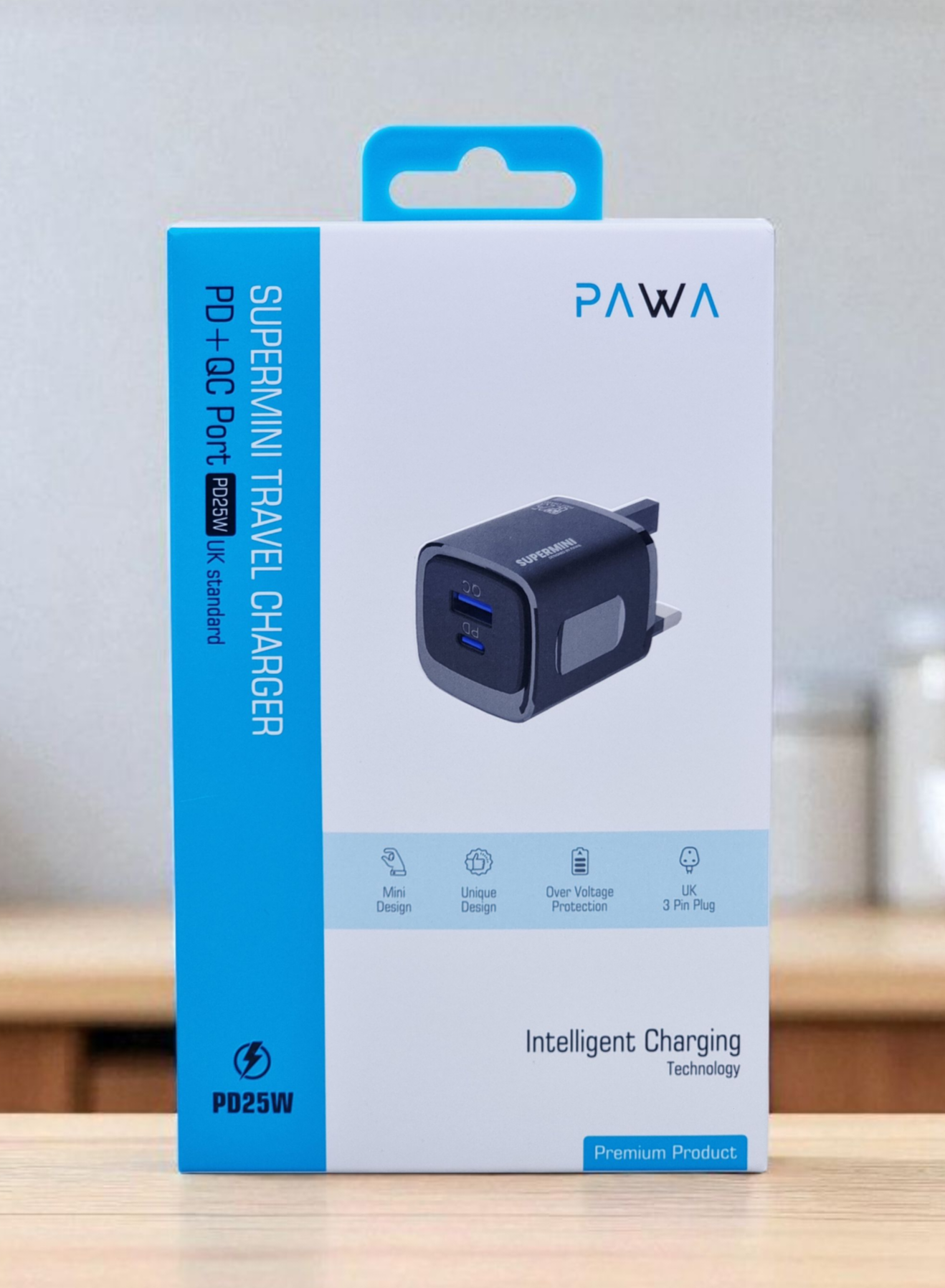 PAWA SUPERMINI TRAVEL CHARGER PD QC PORT 25W